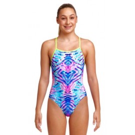 Maillot de bain 1 Piece Junior FUNKITA Tie Me Tight Water Ripple