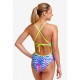 Junior 1 Piece Swimsuit FUNKITA Tie Me Tight Water Ripple