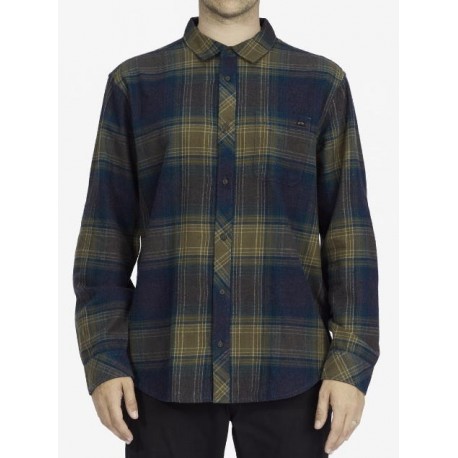 Chemise Homme Billabong Coastline Flannel Slate Blue