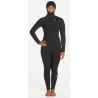 Billabong Synergy Women Wetsuit Hood Front Zip 5/4mm Wild Black