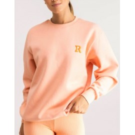 Women's Sweatshirt RHYTHM Essential Crew Peach