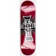 Dogtown Street Cross Logo Silver 8.25" Red Skateboard Deck