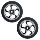 Set of 2 Prey Sense Wheels 120mm X 24 mm Black Raw