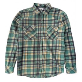 VISSLA Eco Zy LS Polar Flannel Smokey Jade Fleece Shirt