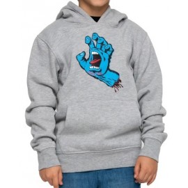 Santa Cruz Screaming Hand Heather Gray Junior Sweatshirt