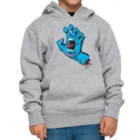 Santa Cruz Screaming Hand Heather Gray Junior Sweatshirt