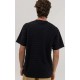 Tee Shirt RHYTHM Dobby Stripe Pocket Black