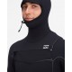 Billabong Furnace Men Wetsuit Hood Chest Zip 5/4mm Black