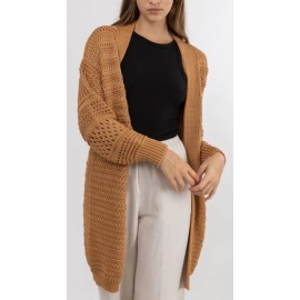 Women's RHYTHM Chunky Cardigan Caramel