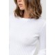 RHYTHM Classic White Long Sleeve Top