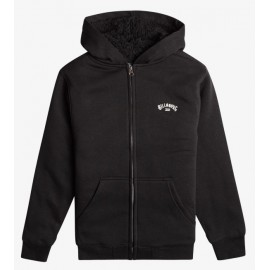 BILLABONG Arch Black Junior Sherpa Lined Sweatshirt