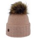 Women's Hat HIGHLANDS CROSS Roselyn 024 Fake Fur Pompom Pink