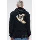 Zip Sweatshirt Santa Cruz Street Creep Hand Black Acid Wash