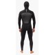 Vissla 7 Seas Full Hooded Chest Zip 5/4/3mm Wetsuit Black