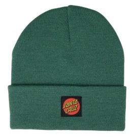 Santa Cruz Classic Label Mineral Green Beanie