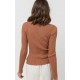 RHYTHM Classic Cinnamon Long Sleeve Top