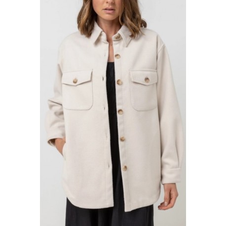 Women's jacket RHYTHM Classic Minimal Shacket OAT