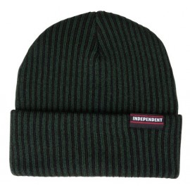 ITC Streak Label Independent Beanie Black Green