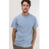 Tee Shirt RHYTHM Dobby Stripe Pocket Blue