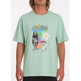 Tee Shirt VOLCOM Chrissie Abbot X French 1 Lichen Green