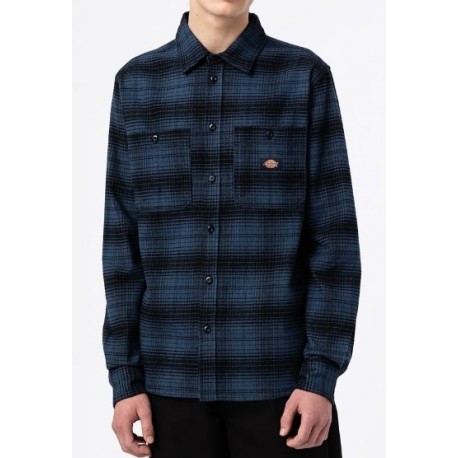 Chemise DICKIES Evansville Air Force Blue Breizh Rider
