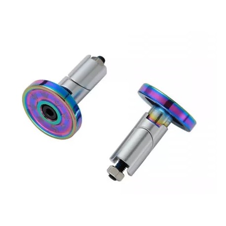 Blunt Bar Ends Alloy Paire Oil Slick