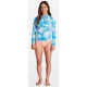 Billabong Women's Peeky 1/1mm Neoprene Jacket Blue Hawaii