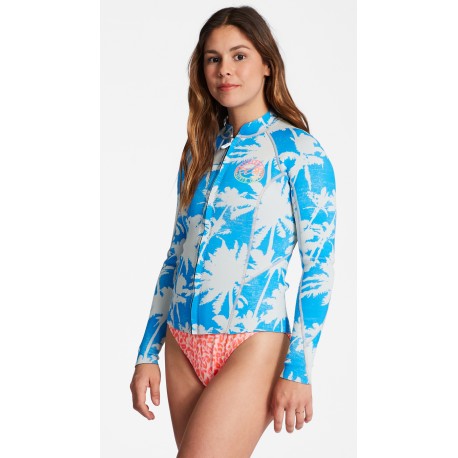 Billabong Women's Peeky 1/1mm Neoprene Jacket Blue Hawaii