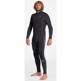 Billabong Absolute Men Wetsuit Chest Zip 4/3mm Black Hash