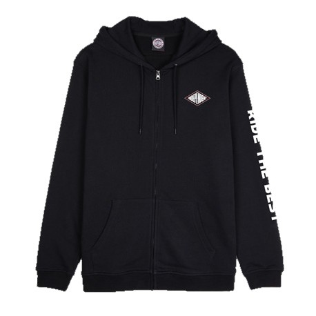 Sweat Capuche Zippé Independent Depth Summit Black