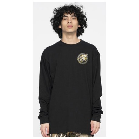 Santa Cruz Holo Flamed Dot Long Sleeves Black