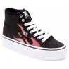 DC Manual Hi Platform Black Flames Women DC Shoes