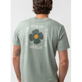 Men's T-Shirt RHYTHM In Bloom Vintage Seafoam