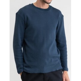 Haut Homme RHYTHM Waffle Worn Navy