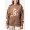 Women's Sweatshirt RHYTHM Drifter Boyfriend Chocolate