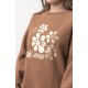 Women's Sweatshirt RHYTHM Drifter Boyfriend Chocolate