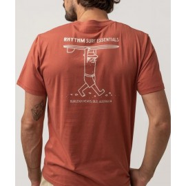Men's T-Shirt RHYTHM Wanderer Rust