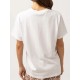 Women's Tee Shirt RHYTHM Drifter Boyfriend White