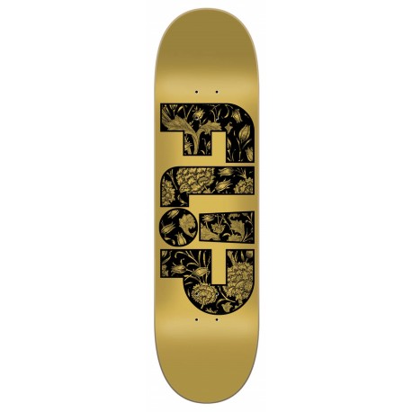 Flip Team Metallic Yellow 8.0" Skateboard Deck