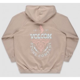 VOLCOM Women's Sweatshirt Truly Stoked Bf Taupe