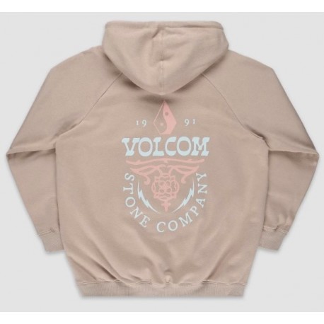 VOLCOM Women's Sweatshirt Truly Stoked Bf Taupe