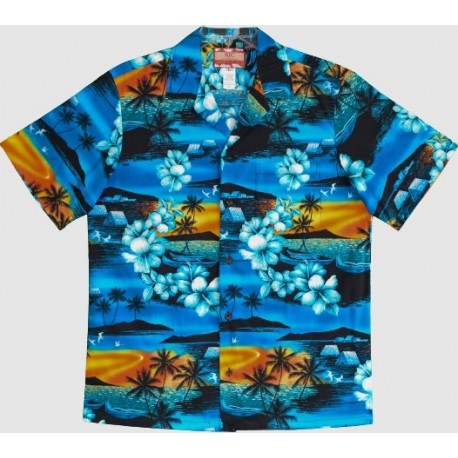 Hawaiian Shirt RJC Waikiki Sunset