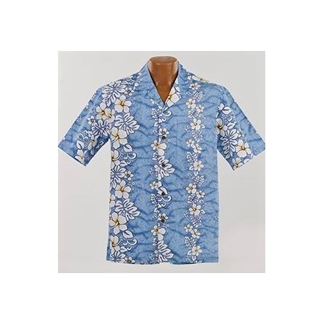Chemise Hawaienne Fashion Floral Lines