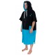 All-in V Flash Line Black Turquoise Poncho