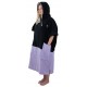 All-in V Flash Line Black Violet Poncho