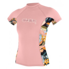 Lycra O'Neill Girls Premium Skins Short Sleeve Peony Demi Floral Peony