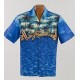 Chemise Hawaienne Winnie Fashion Canoe Blue