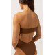 One Piece Swimsuit RHYTHM Avoca Strapless Chocolate