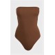 One Piece Swimsuit RHYTHM Avoca Strapless Chocolate