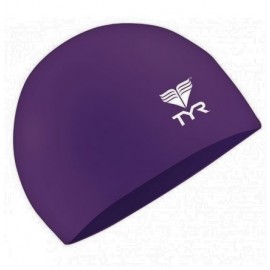 TYR Purple Latex Swimming Beanie